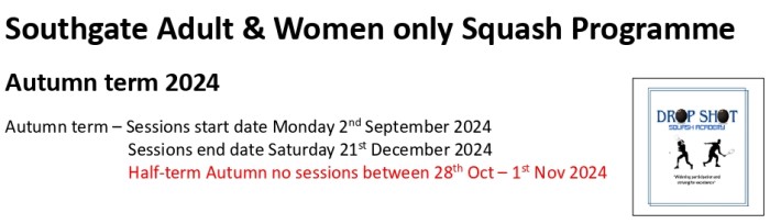 Adults and Women Only Programme Autumn 2024